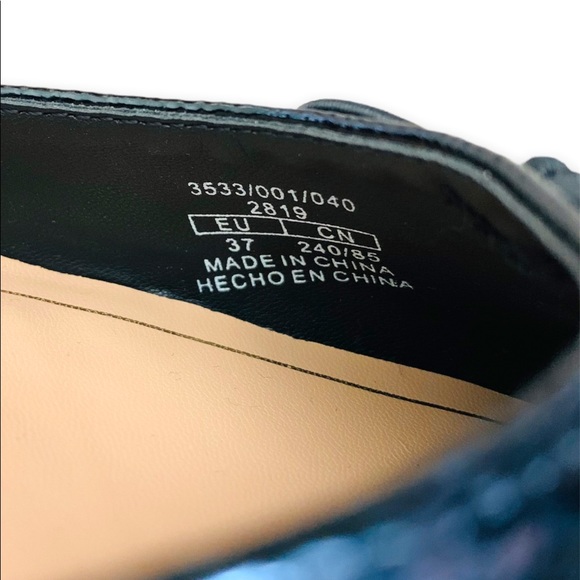 NWOT Zara Black Bow Trim Ballet Flats Size 7 - Picture 10 of 11